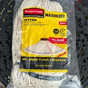 Rubbermaid Maximizer Mop Refills - Cream and Black
